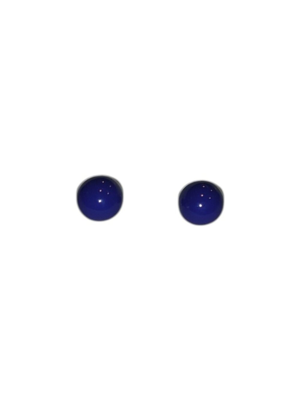 Small Navy Blue Ball Stud Earrings Minimalist New without Tags NWOT